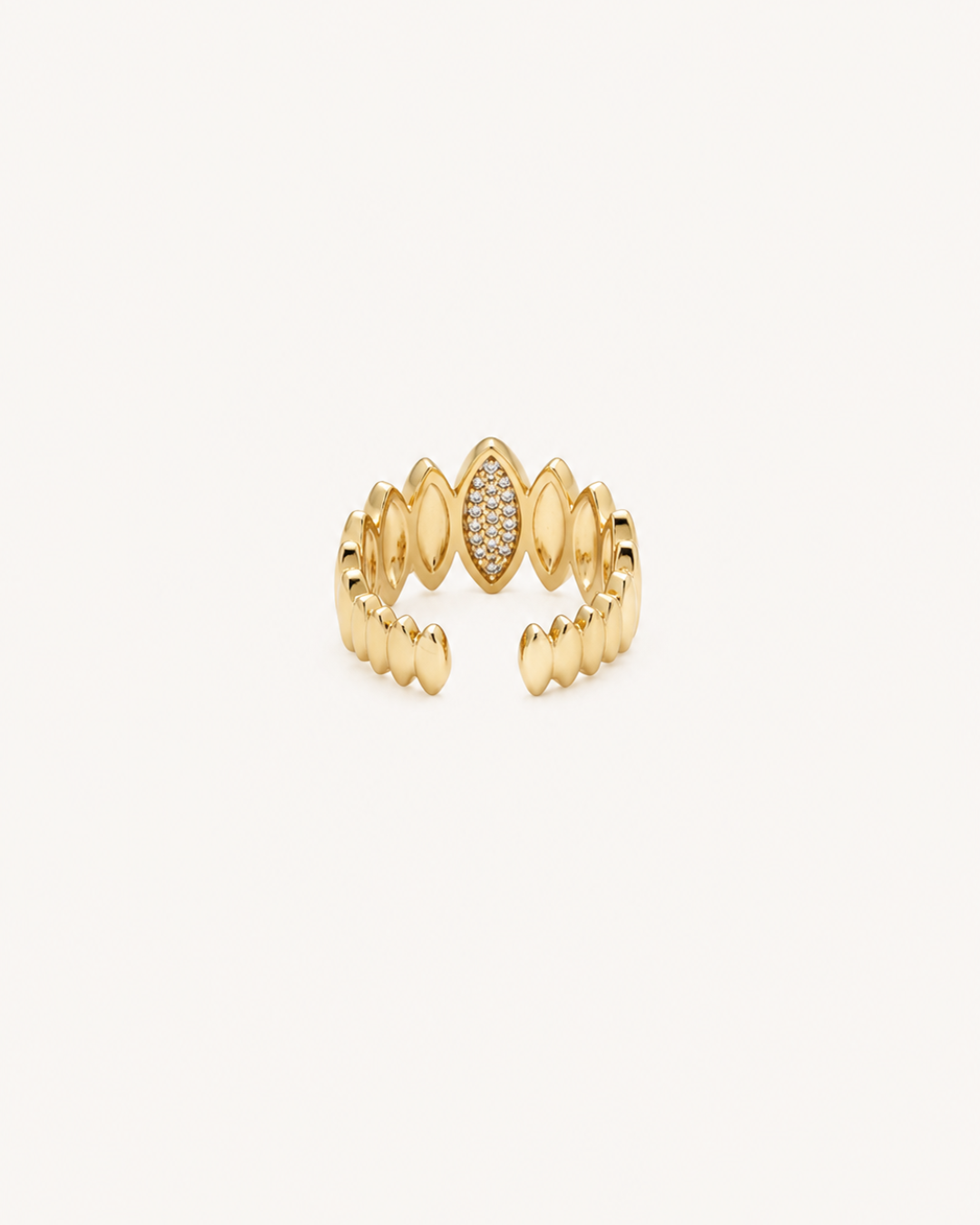 Bague Ajustable Éclat Doré