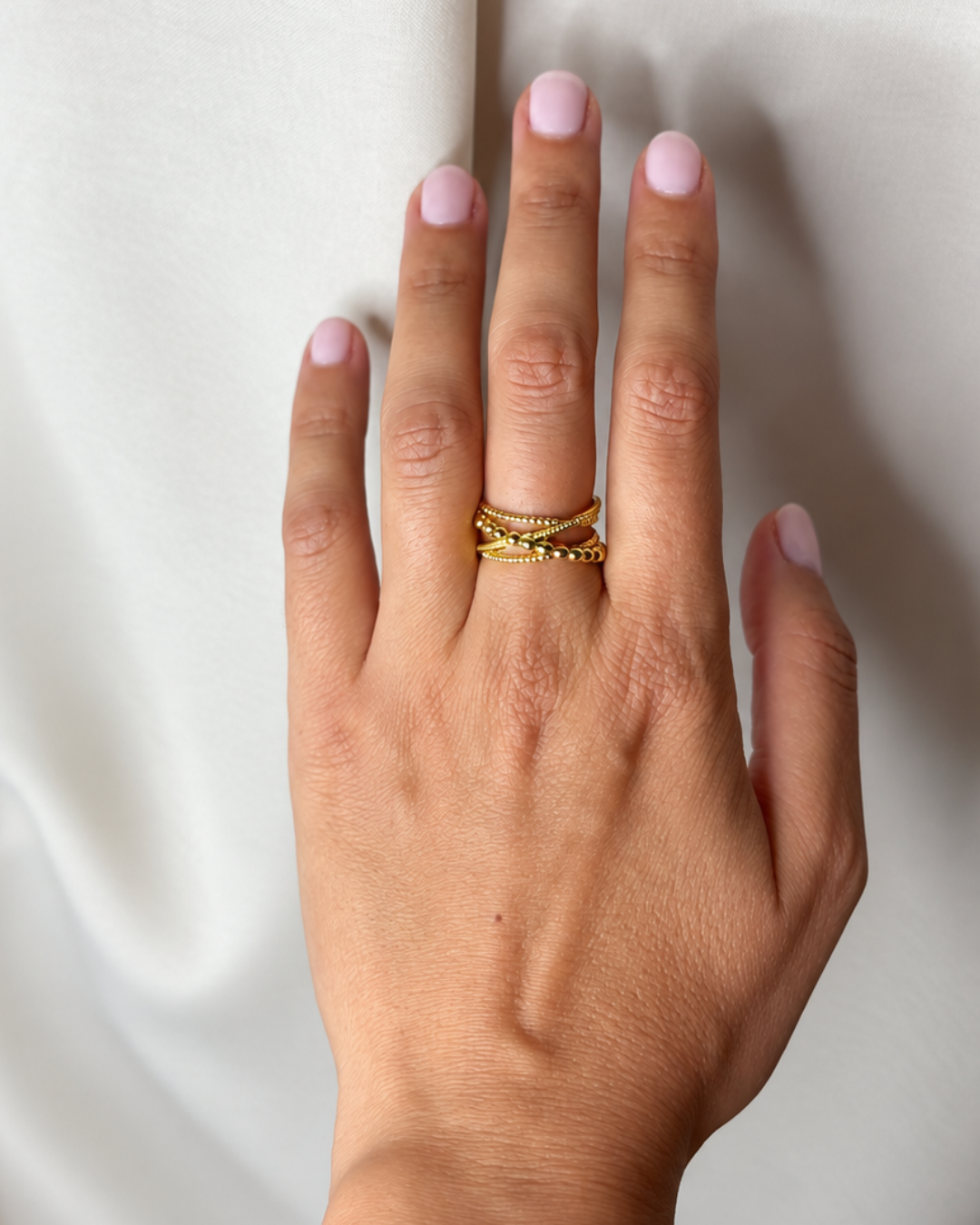 Bague Marbella Courbes dorées
