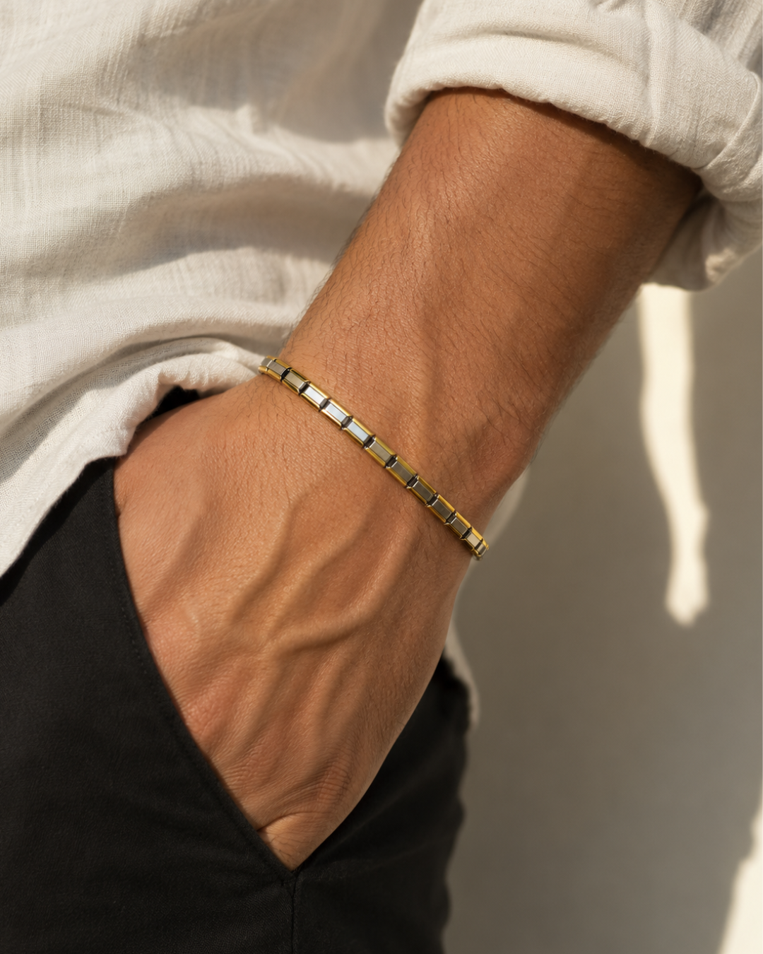 Bracelet Homme Élégance Dorée