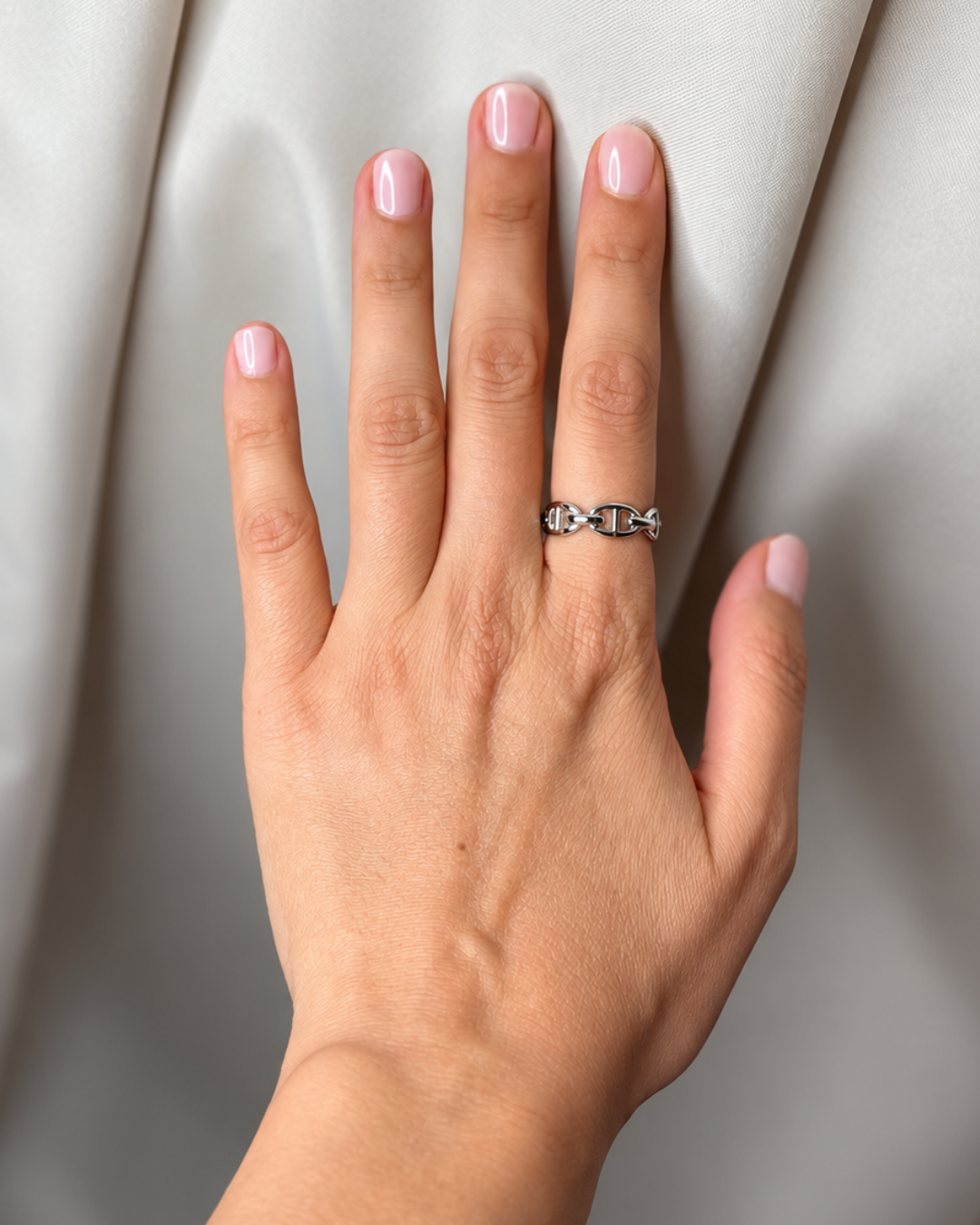 Bague Portofino  Mailles argentées