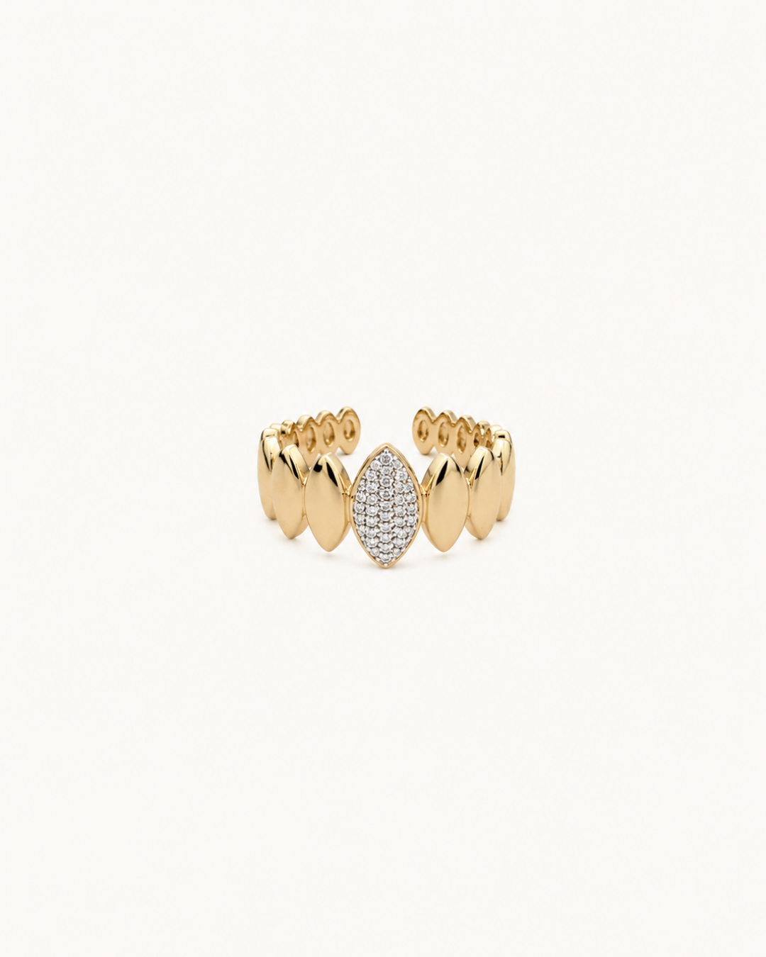 Bague Ajustable Éclat Doré