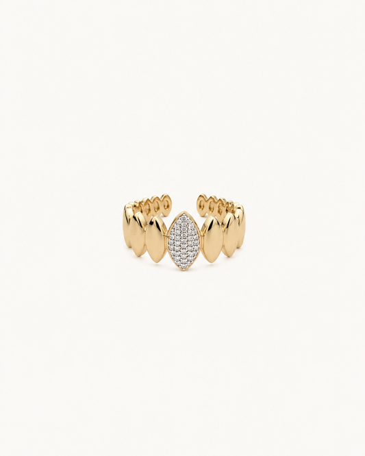 Bague Ajustable Éclat Doré