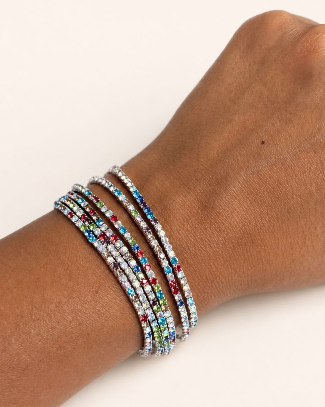 Lot de 6 bracelets Monaco multicolores