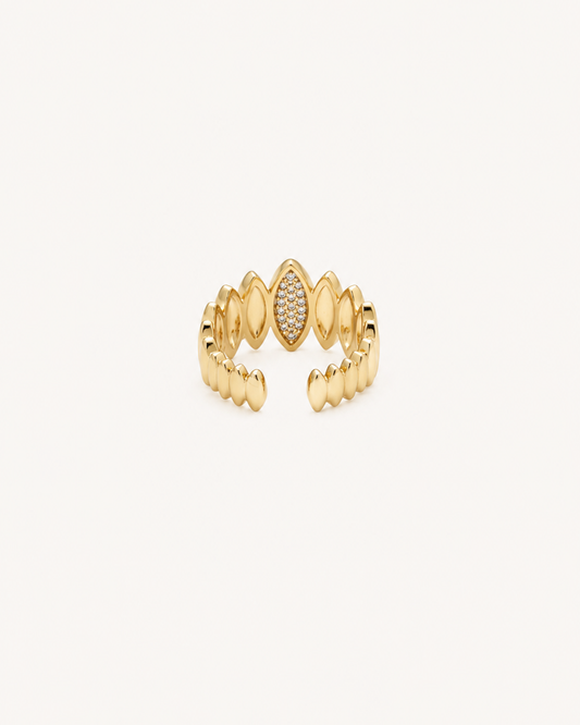 Bague Ajustable Éclat Doré