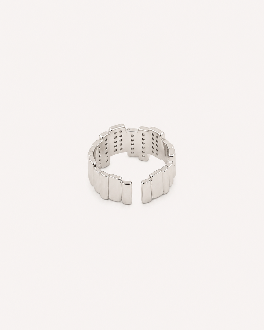 Bague Ajustable Éclat Argenté