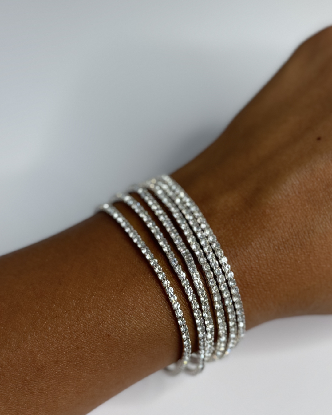 Lot de 6 bracelets Monaco Argentés